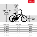 Huffy 16 In. Rock It Kids Bike for Boy Ages 4 and up, Child, Red