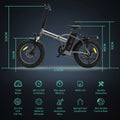 Aostirmotor Folding Electric Bike 20 in Fat Tire, with 750W Motor, 48V 12.5AH Removable Lithium Battery, Ebikes for Adults UL2849