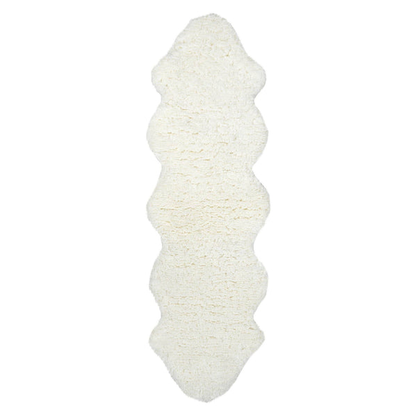 nuLOOM Hand Tufted Double Pelt Faux Sheepskin Area Rug, Off-white