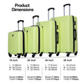 Travelhouse 4 Piece Hardshell Luggage Set Hardside Lightweight Suitcase with TSA Lock Spinner Wheels.(Blue)