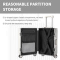 Carry - on Luggage with USB Charging Port, Front Compartment, TSA Lock, Airline Approved Carry on Hardside Suitcase with Spinner Wheels (Grey, 20 in)