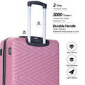 Travelhouse 4 Piece Hardshell Luggage Set Hardside Lightweight Suitcase with TSA Lock Spinner Wheels.(Blue)