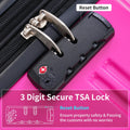 3 Piece Luggage Sets, Hard Shell Suitcase 20/24/28 in with TSA Lock and Spinner Wheels, Expandable Lightweight Travel Luggage for Men Women, Multicolor Purple