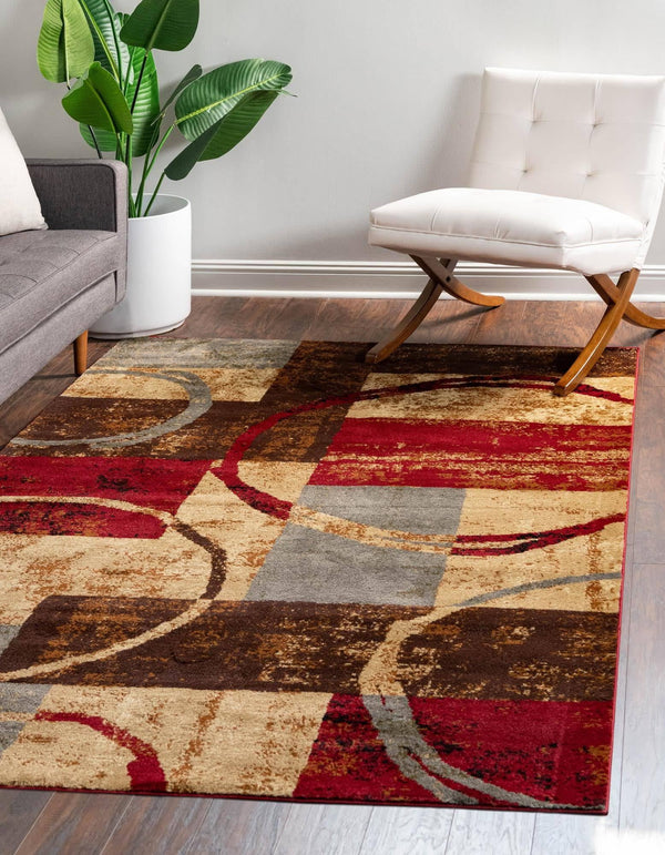 Unique Loom Kouillou Barista Area Rug - 8' x 10' Multi