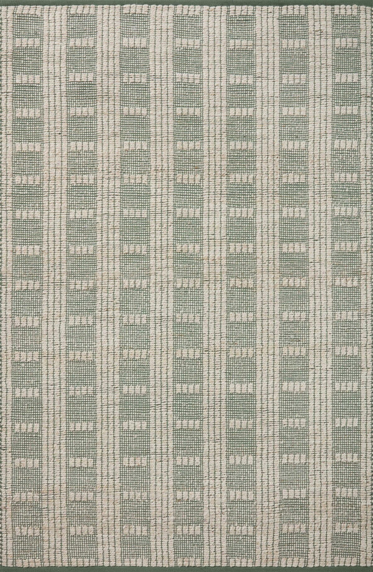 Angela Rose x Loloi 5'0" 7'0" Ivory/Sage Colton CON-03 Area Rug