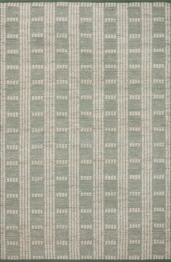 Angela Rose x Loloi 5'0" 7'0" Ivory/Sage Colton CON-03 Area Rug