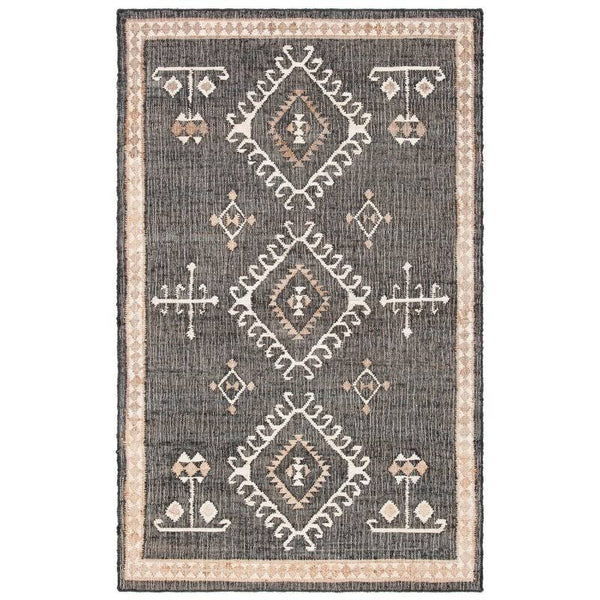 Steelside Mickie Southwestern Handmade Area Rug - 2 x 3', Gray/Ivory