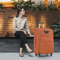 Softside Luggage Expandable 3 Piece Set Suitcase Upright Spinner Softshell Lightweight Luggage Travel Set