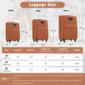 Softside Luggage Expandable 3 Piece Set Suitcase Upright Spinner Softshell Lightweight Luggage Travel Set