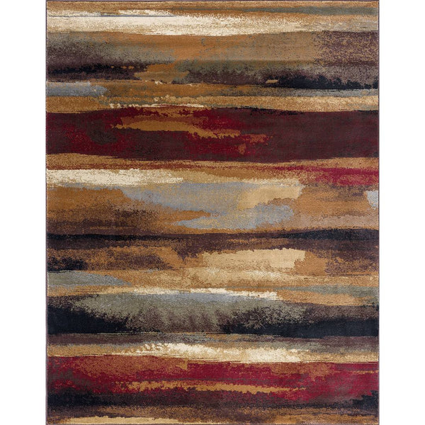 Mettler Abstract Brown/Beige Area Rug - Brown/Beige/Red Wade Logan Rug Size: Rectangle 8'9" x 12'3"