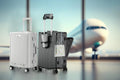 Carry - on Luggage with USB Charging Port, Front Compartment, TSA Lock, Airline Approved Carry on Hardside Suitcase with Spinner Wheels (Grey, 20 in)