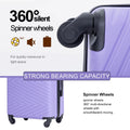 Travelhouse 4 Piece Hardshell Luggage Set Hardside Lightweight Suitcase with TSA Lock Spinner Wheels.(Blue)