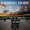 Tamobyke Electric Bike for Adults, Peak 1500W 28mph Mountain Ebike, 48V 15.6AH 20" Fat Tire Electric Bicycle Full Suspension UL2849