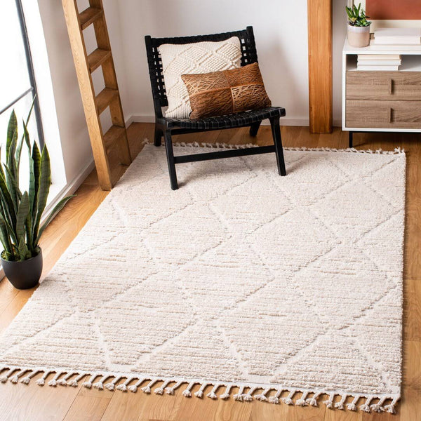 Idris Geometric Beige Area Rug Union Rustic Rug Size: Rectangle 5'3" x 7'6"
