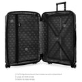 (2 Pack) PUR by Ifly Hardside 28" Checked Luggage, Black