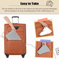 Softside Luggage Expandable 3 Piece Set Suitcase Upright Spinner Softshell Lightweight Luggage Travel Set