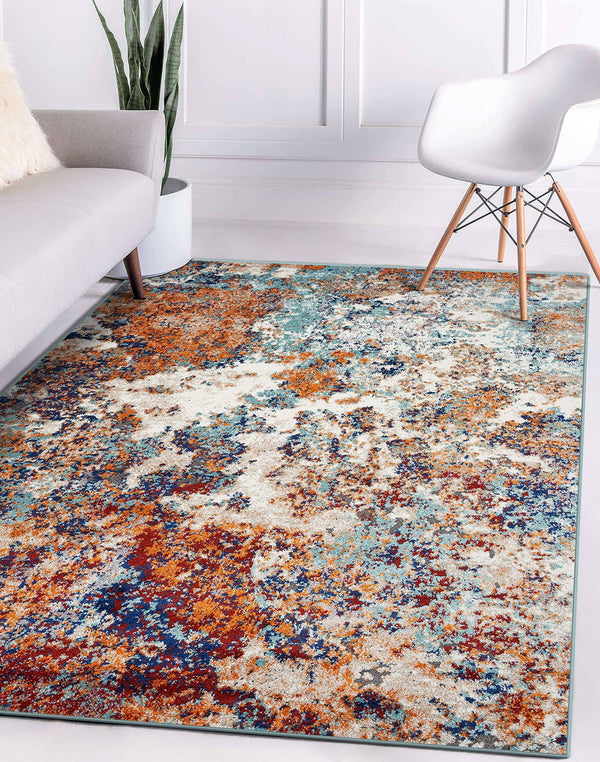 Luxe Weavers Beverly Collection Multi 5x7 Modern Abstract Area Rug
