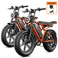 Electric Bike for Adults, 750W Peak 1500W Motor, 20"x4" Fat Tire E Bicycle, Hydraulic Disc Brakes, E Mountain Bike, 48V/15AH UL2849, App Control