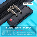 3 Piece Luggage Sets, Hard Shell Suitcase 20/24/28 in with TSA Lock and Spinner Wheels, Expandable Lightweight Travel Luggage for Men Women, Multicolor Purple