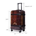 The Ten (10 - Bottle) Wine Luggage, TSA Approved Anti - Theft Zipper, Lightweight Hard Shell Spinner Suitcase
