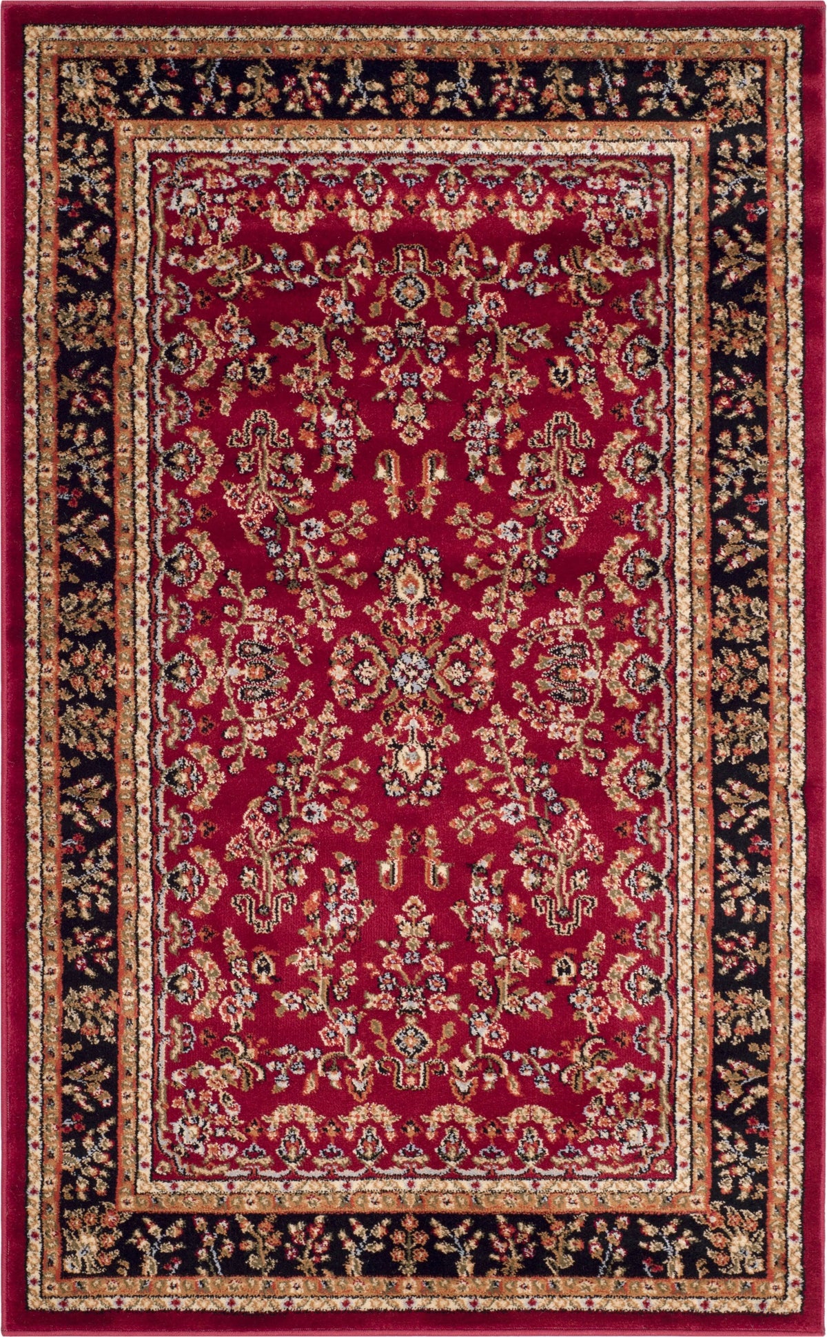 Safavieh Lyndhurst LNH331B 2'3" x 4'0" Red / Black Area Rug