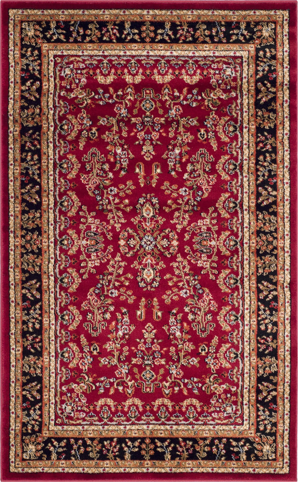 Safavieh Lyndhurst LNH331B 2'3" x 4'0" Red / Black Area Rug