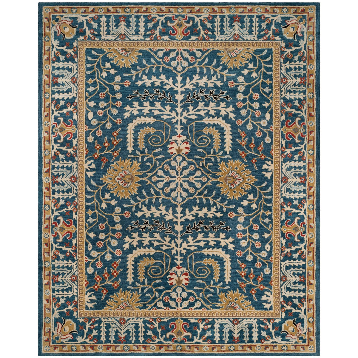 Safavieh Antiquity AT64B Dark Blue - Multi 8' x 10' Area Rug