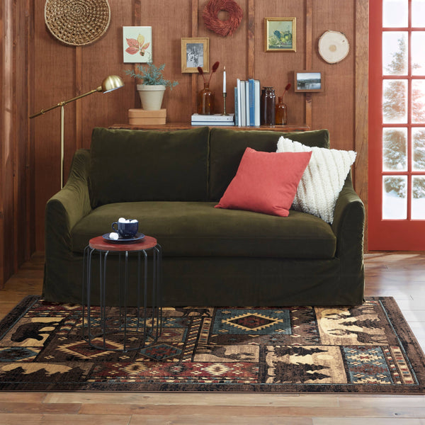 Home Dynamix Buffalo Bear Rustic Area Rug - 5'2"x7'2"