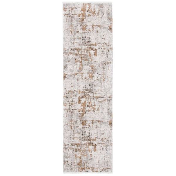 Broadway Abstract Gray / Gold Area Rug Williston Forge Rug Size: Runner 2'2" x 8'