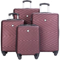 Travelhouse 4 Piece Hardshell Luggage Set Hardside Lightweight Suitcase with TSA Lock Spinner Wheels.(Blue)