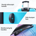 3 Piece Luggage Sets, Hard Shell Suitcase 20/24/28 in with TSA Lock and Spinner Wheels, Expandable Lightweight Travel Luggage for Men Women, Multicolor Purple