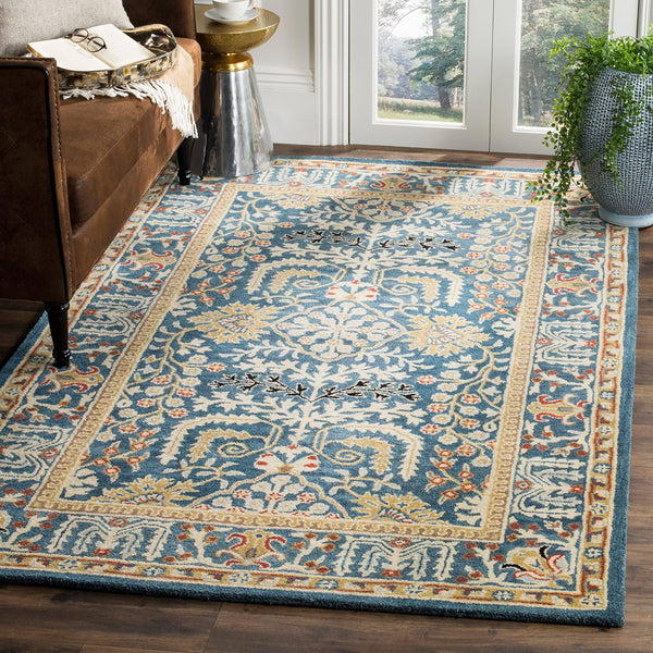 Safavieh Antiquity AT64B Dark Blue - Multi 5' x 8' Area Rug