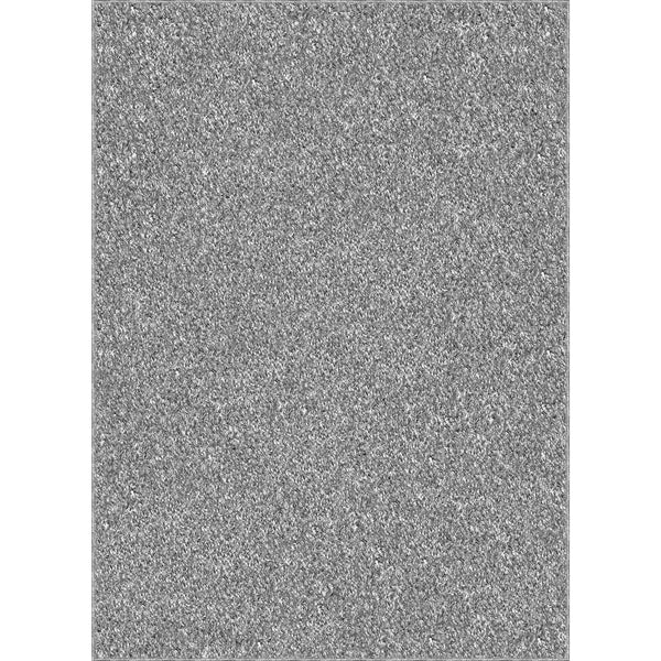 Mainstays Microfiber Plush Shag Area Rug, Gray, 47" x 65"