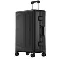 All Aluminum Magnesium Hardshell Carry on Luggage with Wheels, Modern Zipperless Hardshell Checked Luggage with TSA Lock, Airline Approved Metal Suitcase Travel Metal Rolling Luggage