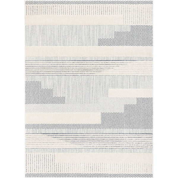 Well Woven Harlow Briar Tribal Geometric Abstract Light Blue Looped Pile Area Rug - 6'7" x 9'3"