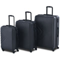 3 Piece Blue Luggage Travel Set, 20" 24" 28" Carry on Luggage with Spinner Wheels, Lightweight Hard Case Luggage Travel Suitcase Christmas Gifts for Business Trip Holiday Travel Cruise