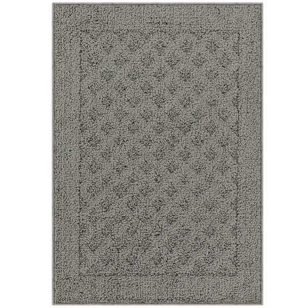 Mainstays Dylan Solid Diamond Traditional Pewter Gray Indoor Accent Rug, 1'8 inchx2'6 inch, Size: 1'8 inch x 2'6 inch