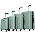 Travelhouse 4 Piece Hardshell Luggage Set Hardside Lightweight Suitcase with TSA Lock Spinner Wheels.(Blue)