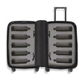 The Ten (10 - Bottle) Wine Luggage, TSA Approved Anti - Theft Zipper, Lightweight Hard Shell Spinner Suitcase