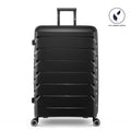 (2 Pack) PUR by Ifly Hardside 28" Checked Luggage, Black