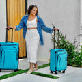 American Tourister X - Lite 3 - Piece Luggage Set with Spinner Wheels - Light Grey